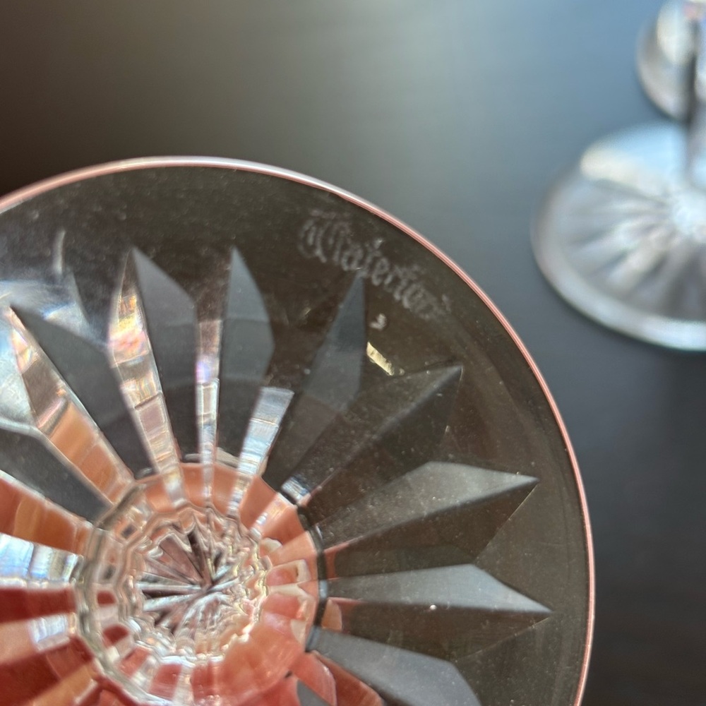 Waterford Crystal Clear Cut Wine Glasses - Set of 6 - Picture 6 of 6